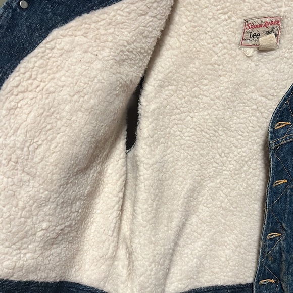 Vintage Lee Storm Rider Denim Vest With inner liner - Picture 9 of 9